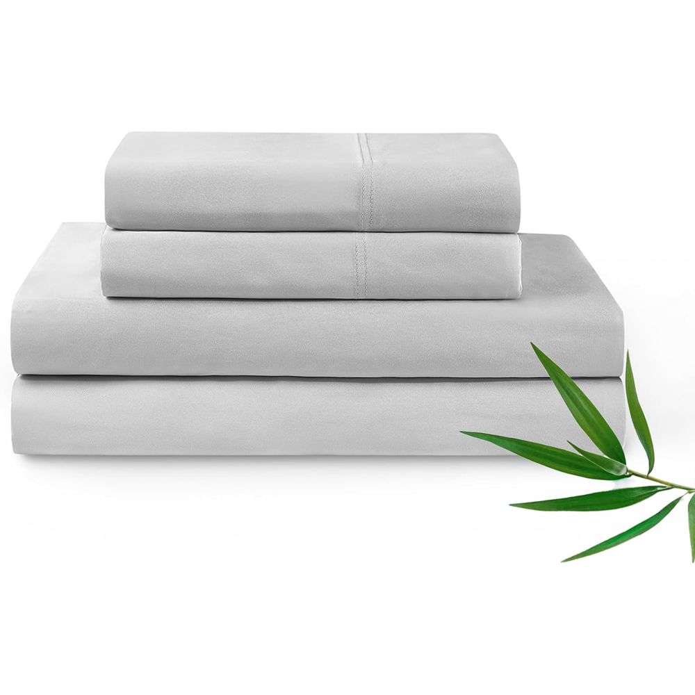 Fitted Sheet Deep - Luxury Bamboo Rayon Bed Sheet Set,
