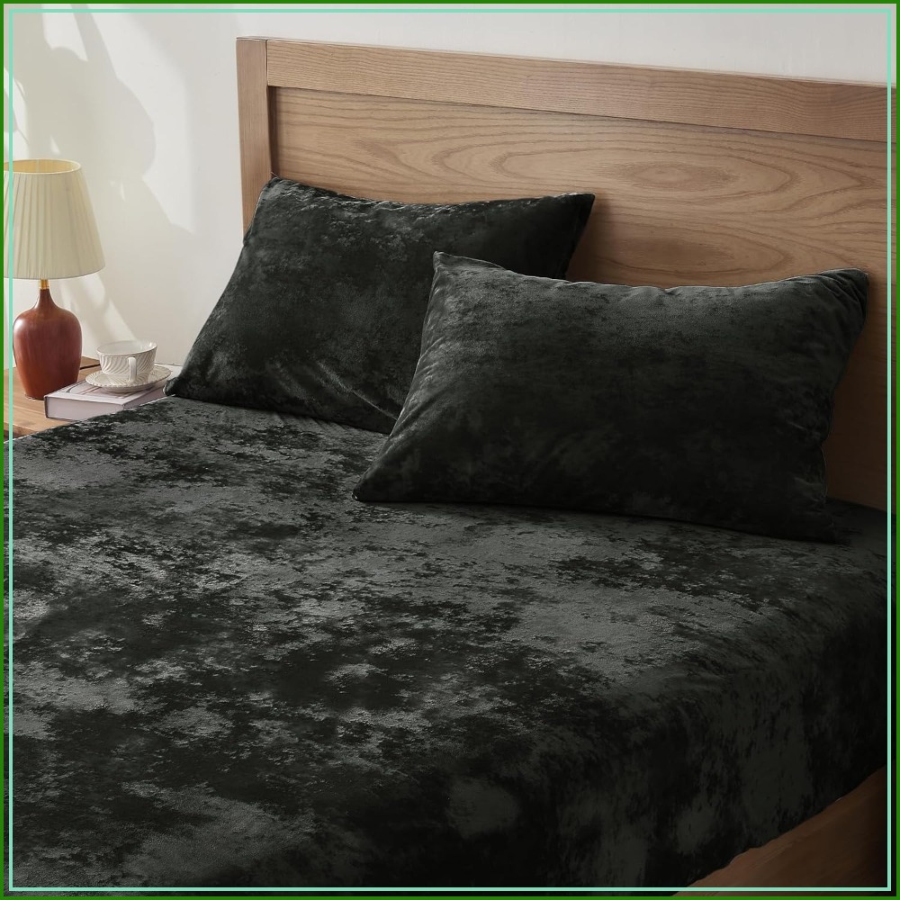 Fitted Sheet Deep - Luxury Soft Velvet Fitted Sheet Set,