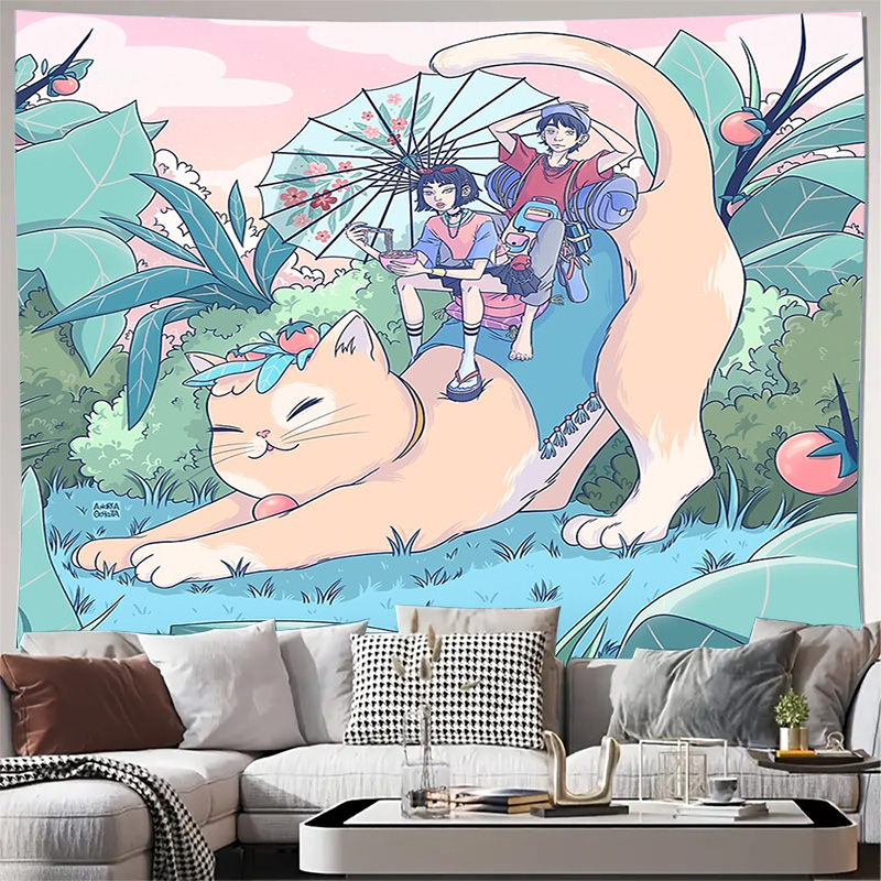 Anime Tapestry Forest Wall Han - Home Art Textiles recension och pris