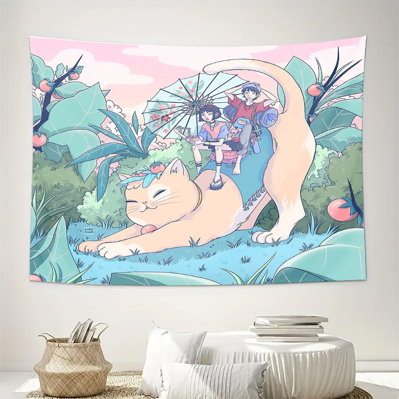 Anime Tapestry Forest Wall Han - Home Art Textiles recension och pris