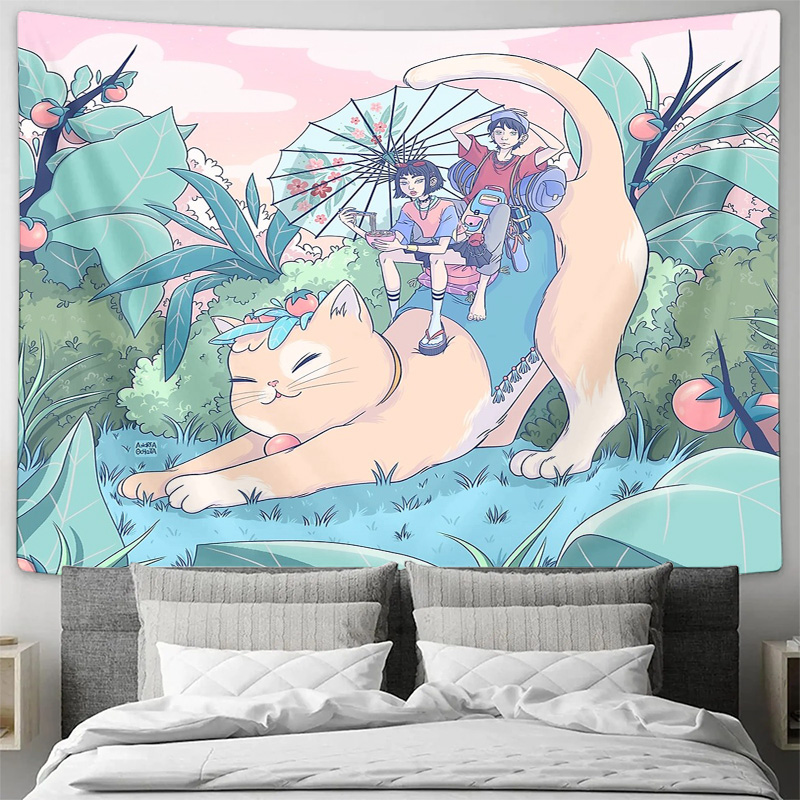 Anime Tapestry Forest Wall Han - Home Art Textiles recension och pris
