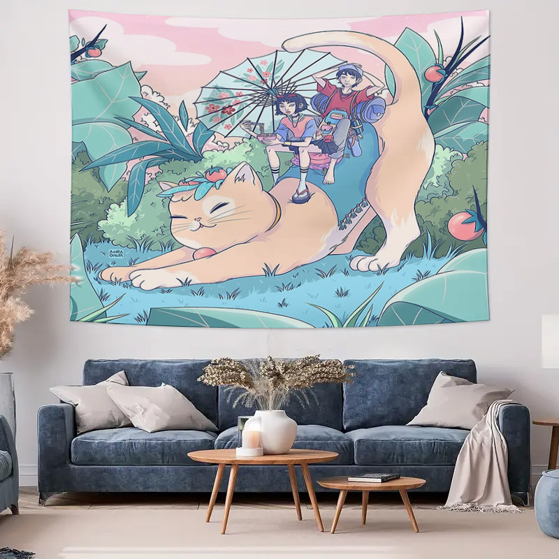 Anime Tapestry Forest Wall Han - Home Art Textiles recension och pris