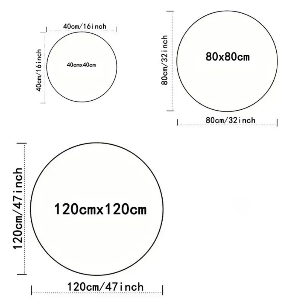 2D Cave Koi Pond Circular Prin - Home Textiles Plaid recension och pris