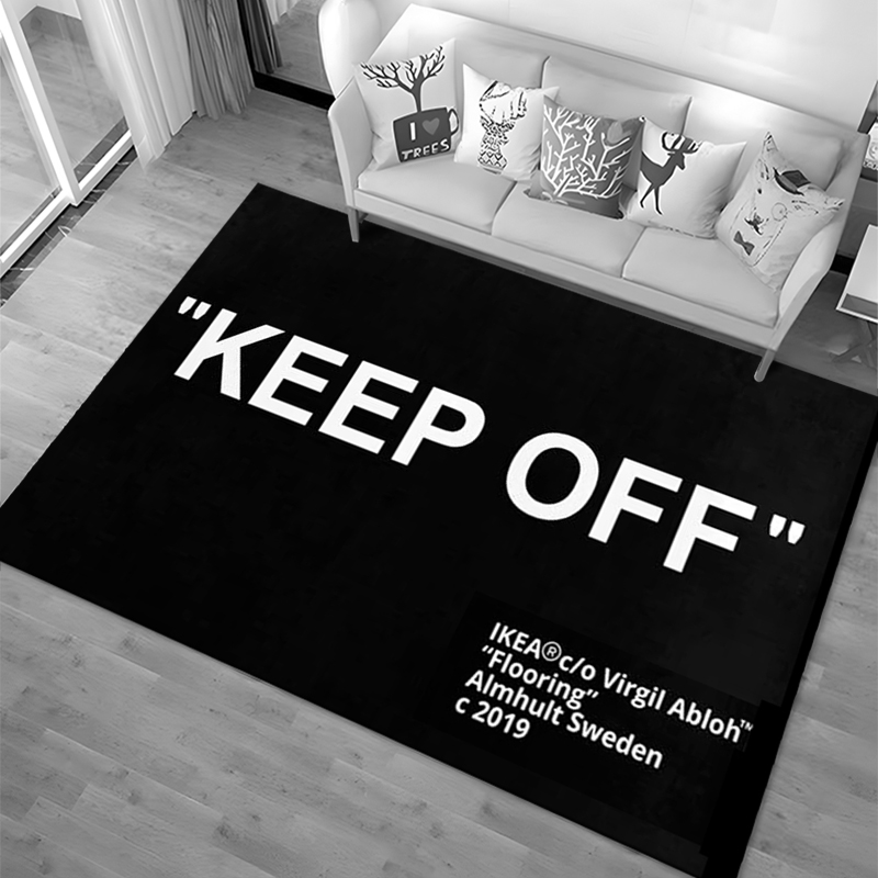 Keep Off Area Rugs 3D Printed  - Home Textiles Plaid recension och pris