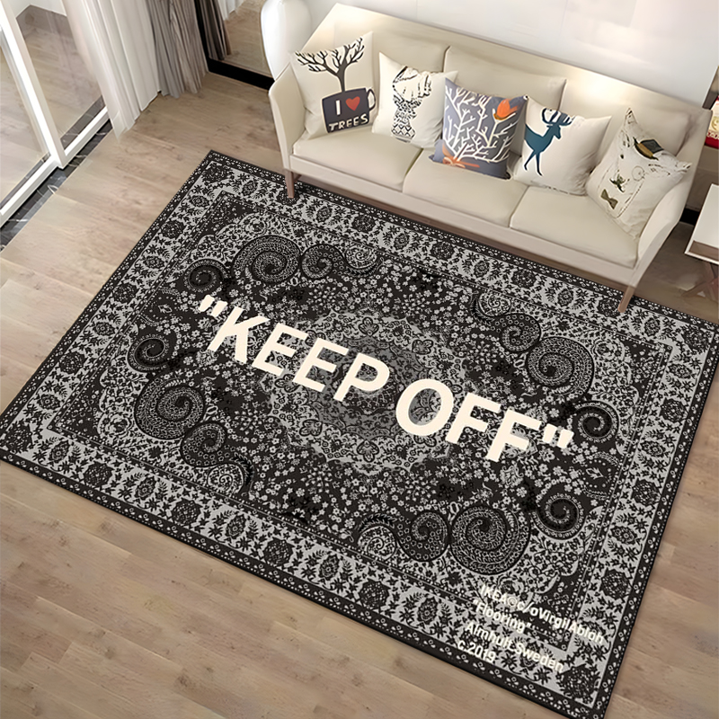 Keep Off Area Rugs 3D Printed  - Home Textiles Plaid recension och pris