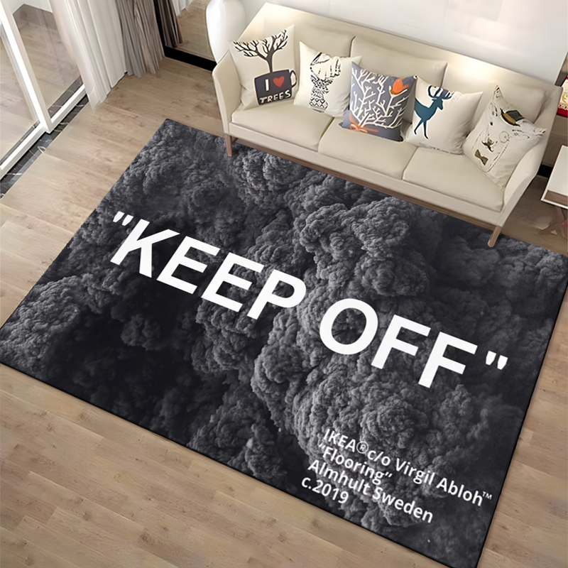 Keep Off Area Rugs 3D Printed  - Home Textiles Plaid recension och pris