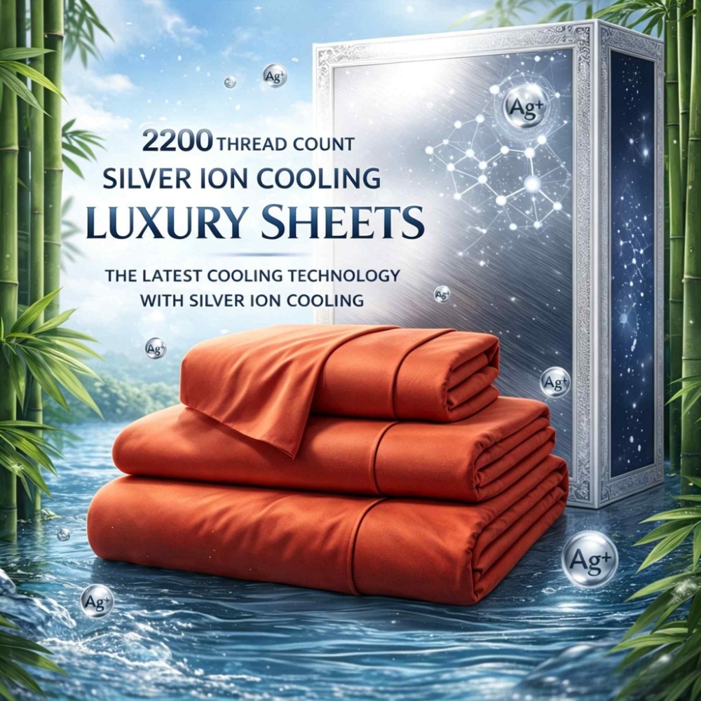 4-Piece Queen Luxury Cooling B - Fitted Sheet Deep recension och pris