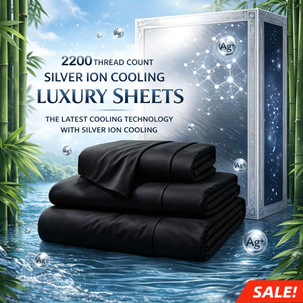 4-Piece Queen Luxury Cooling B - Fitted Sheet Deep recension och pris