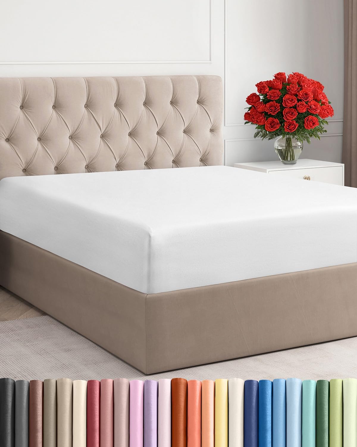 Queen Fitted Sheet - Ultra-Sof - Fitted Sheet Deep recension och pris
