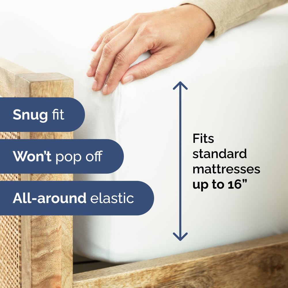 Queen Fitted Sheet - Ultra-Sof - Fitted Sheet Deep recension och pris