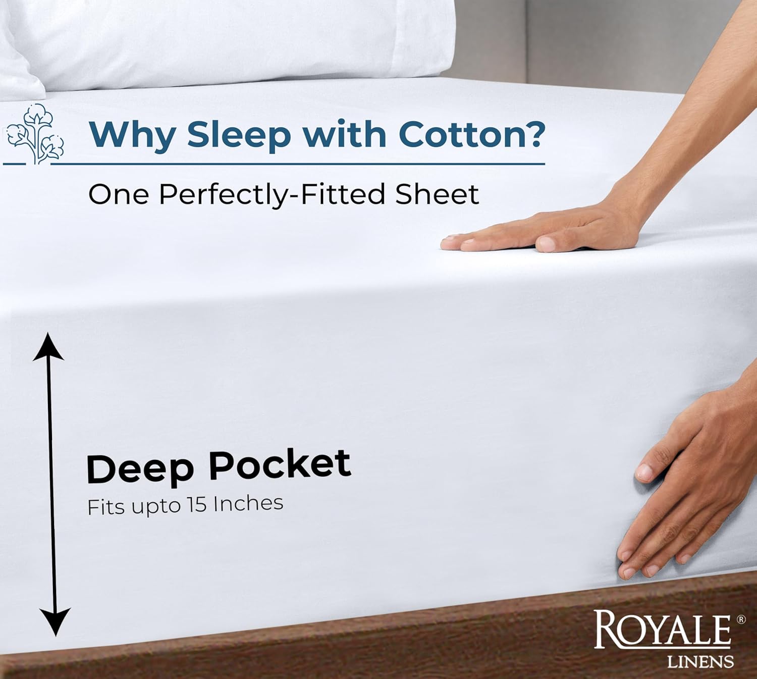 100% Organic Cotton Fitted She - Fitted Sheet Deep recension och pris