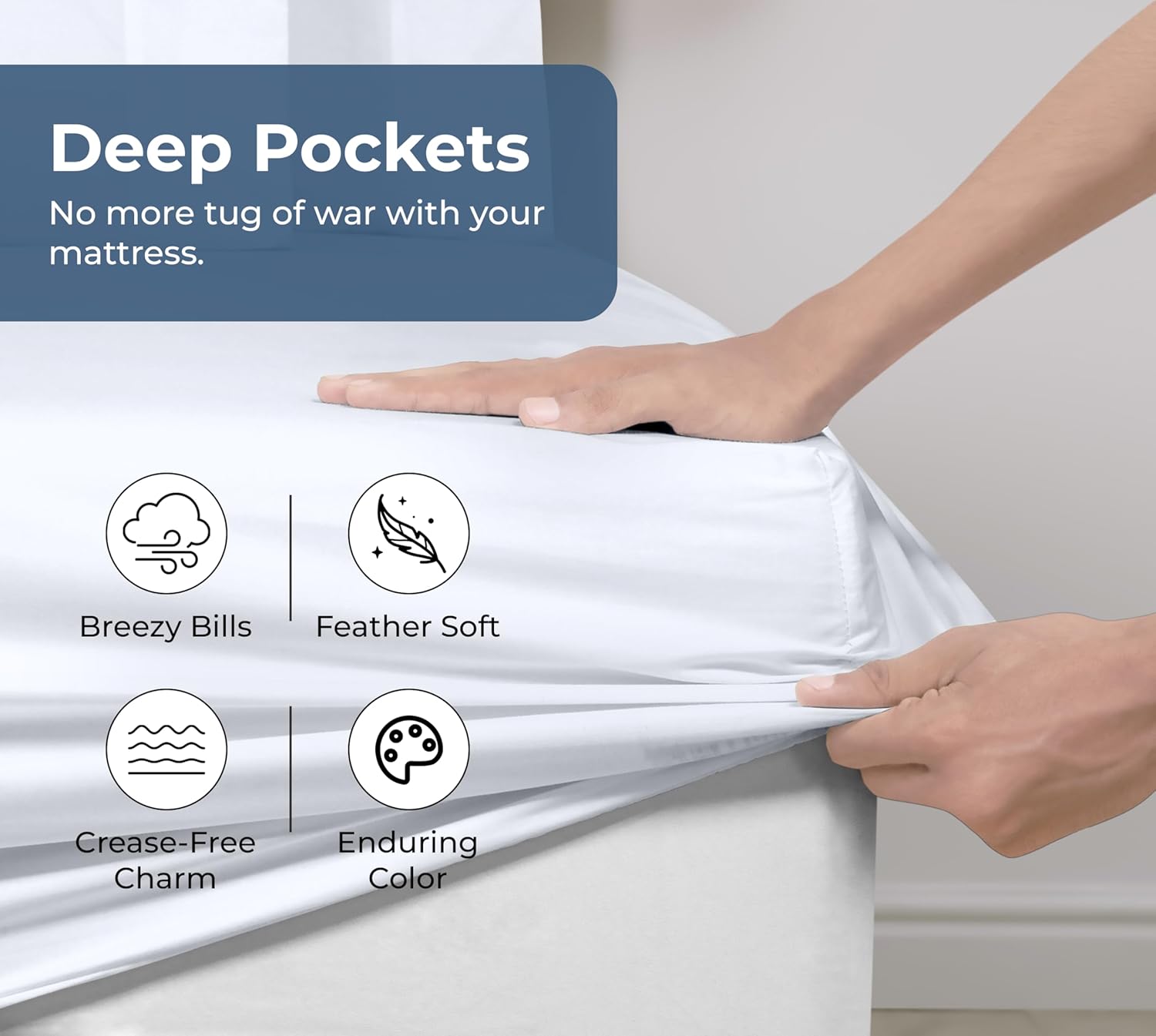 100% Organic Cotton Fitted She - Fitted Sheet Deep recension och pris