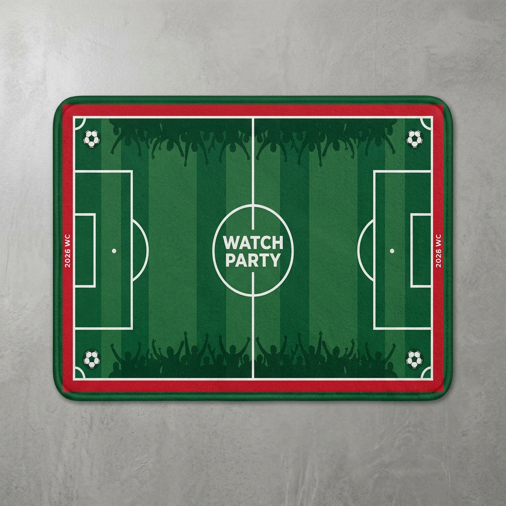 Football Field Pattern floor m - Home Textile recension och pris