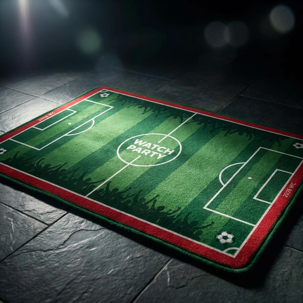 Football Field Pattern floor m - Home Textile recension och pris