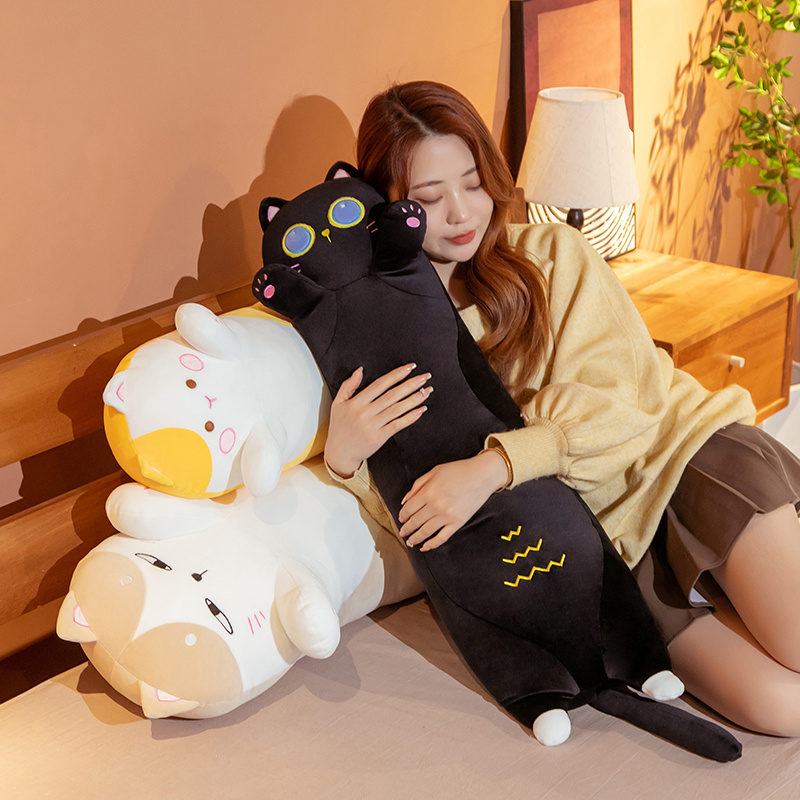 1PC 90~130cm Long Giant Cats P - Bolster Pillow Long recension och pris