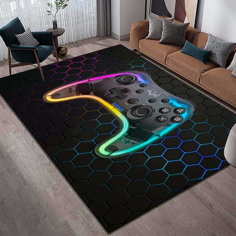 1pc Neon Gamepad Area Rug - So - Home Textiles Design recension och pris