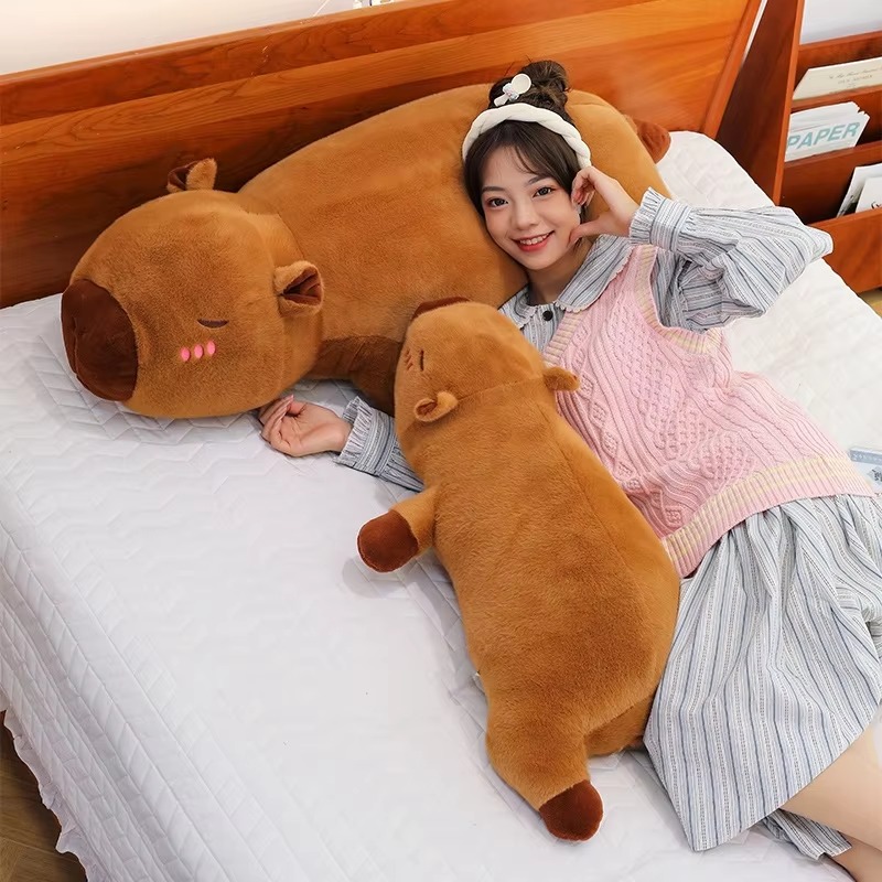 45/65cm Cute Stuffed Capybara  - Bolster Pillow Long recension och pris