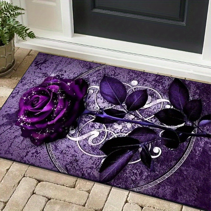 Purple Leaf Rug for Elegant Of - Home Textiles Design recension och pris