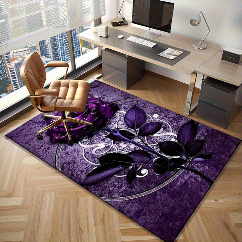 Purple Leaf Rug for Elegant Of - Home Textiles Design recension och pris