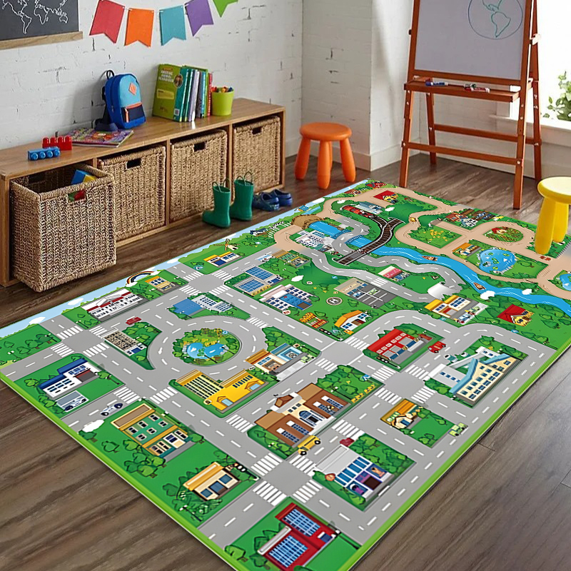 Car Play Mat for Girls and Boy - Home Textiles Plaid recension och pris