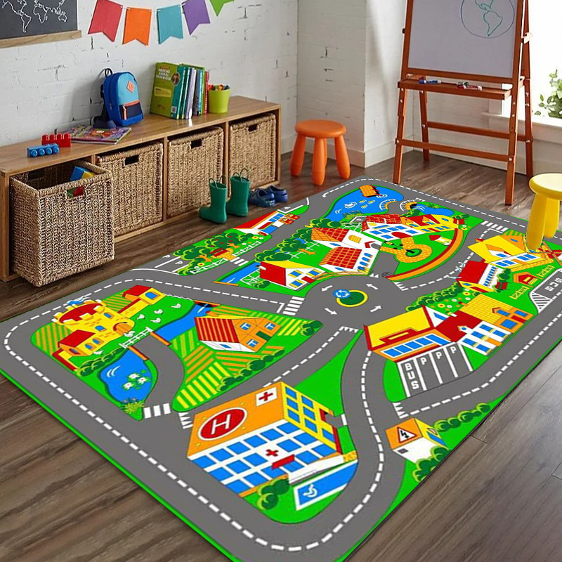 Car Play Mat for Girls and Boy - Home Textiles Plaid recension och pris