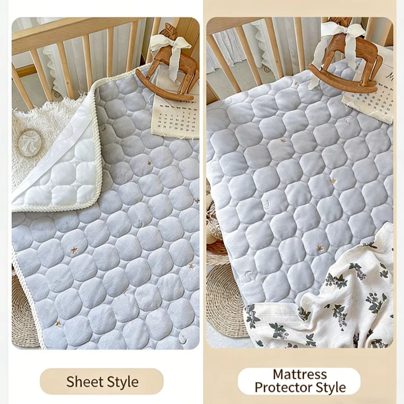 Thickened Cotton Infant Crib F - Fitted Sheet Deep recension och pris