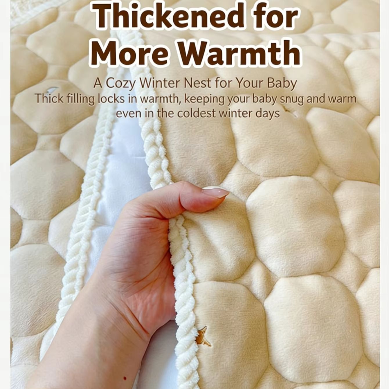Thickened Cotton Infant Crib F - Fitted Sheet Deep recension och pris