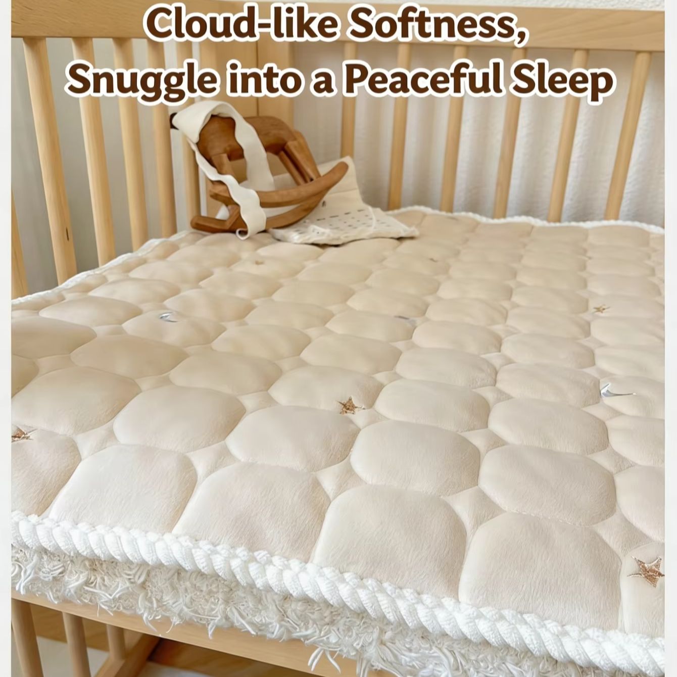 Thickened Cotton Infant Crib F - Fitted Sheet Deep recension och pris