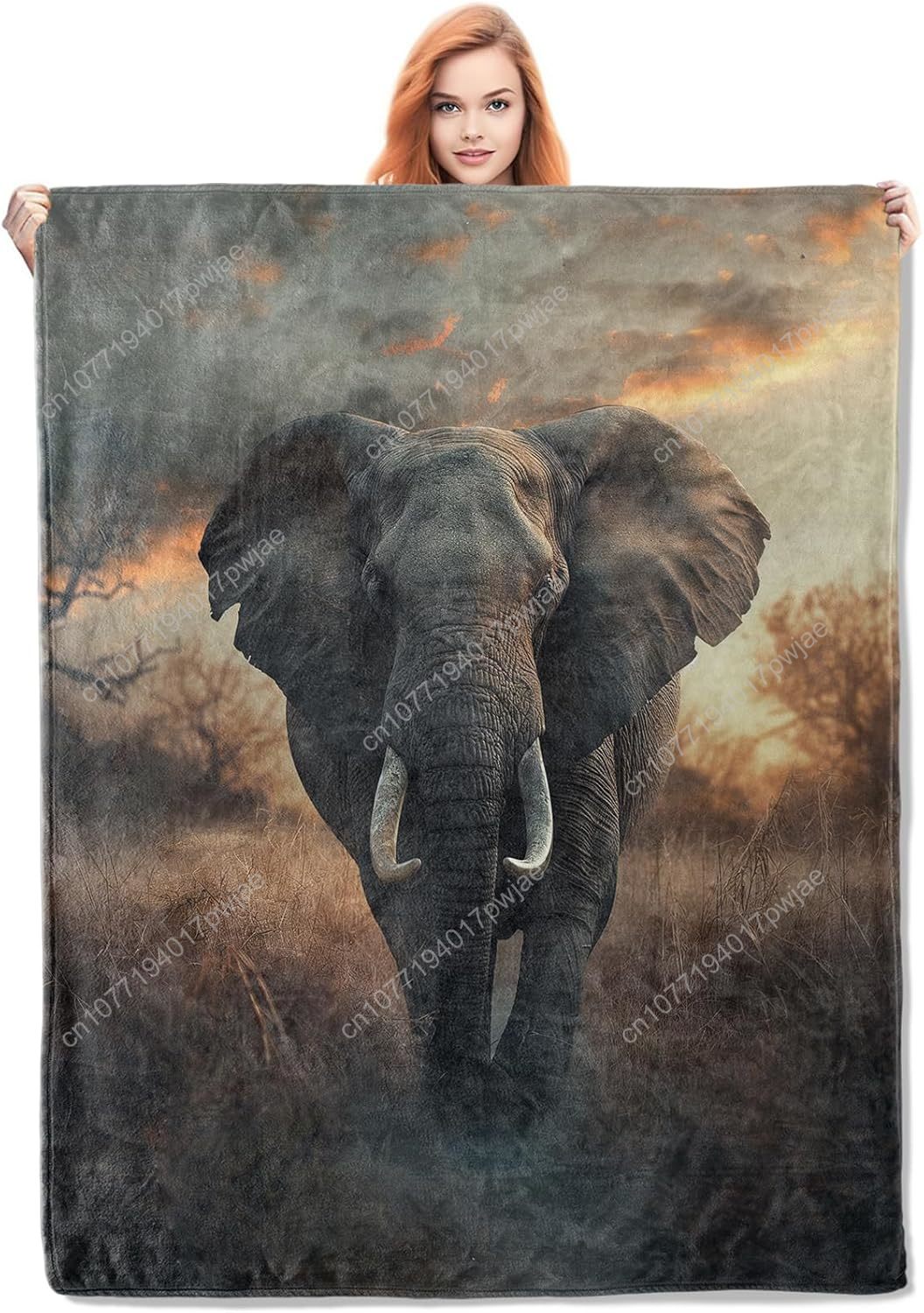 Elephant Fleece Blanket, Reali - Home Textiles Usa recension och pris
