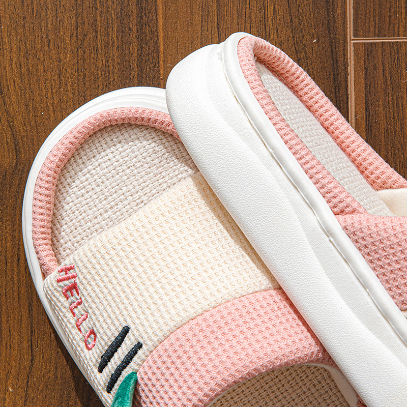 New Style Linen Slippers for W - Home Textile recension och pris