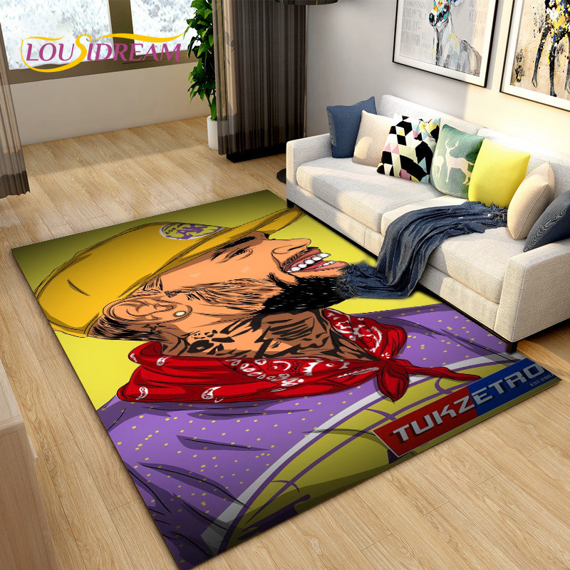 Hip Hop Art Rapper Legend Star - Home Art Textiles recension och pris