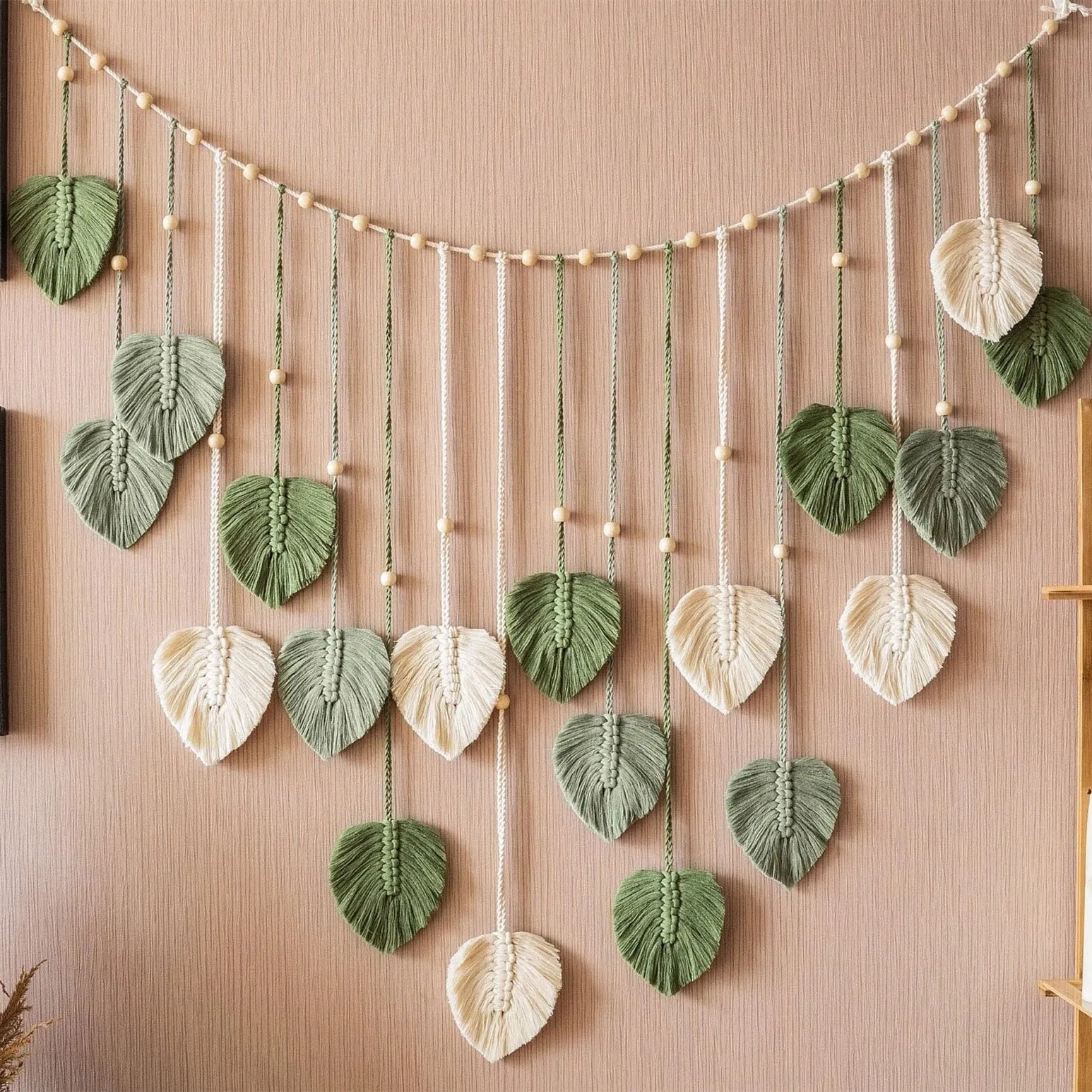 1 Pc Green Leaves Garland, Mac - Home Art Textiles recension och pris