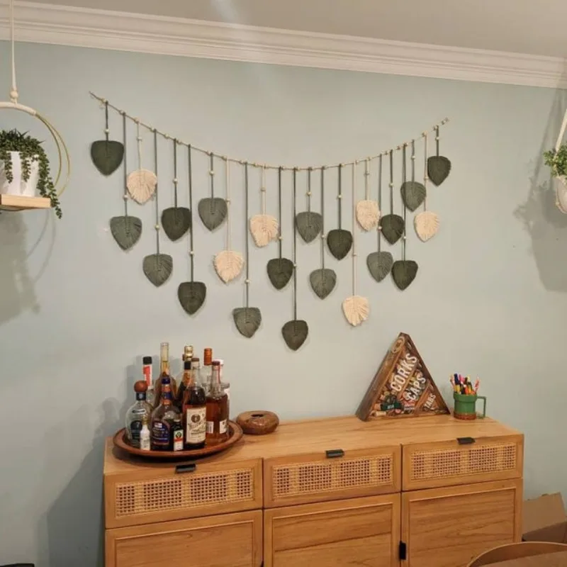 1 Pc Green Leaves Garland, Mac - Home Art Textiles recension och pris