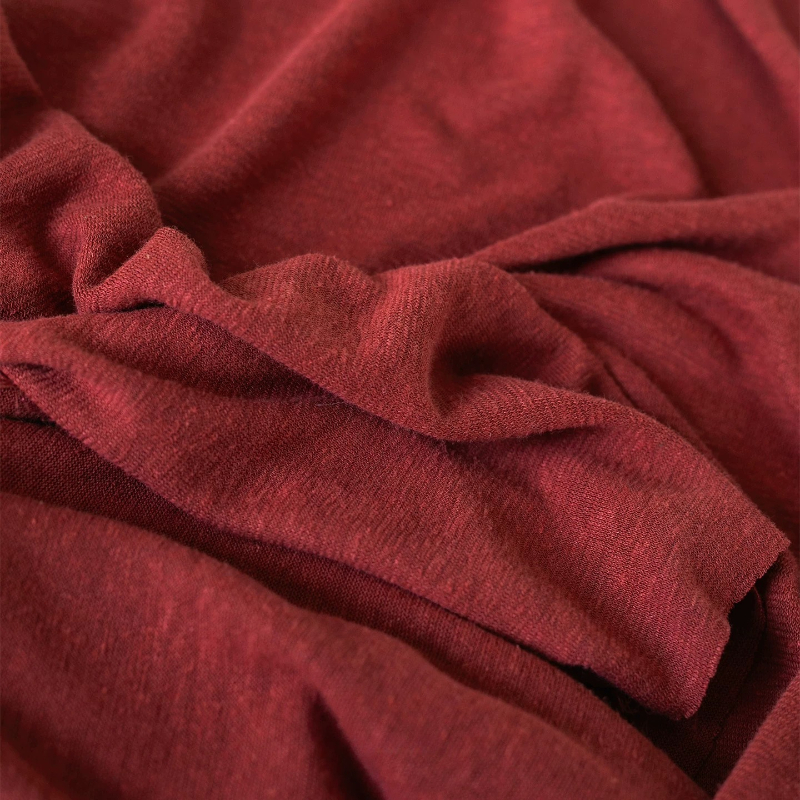 Soft Keep Warm Red Hemp Fabric - Home Textiles Design recension och pris