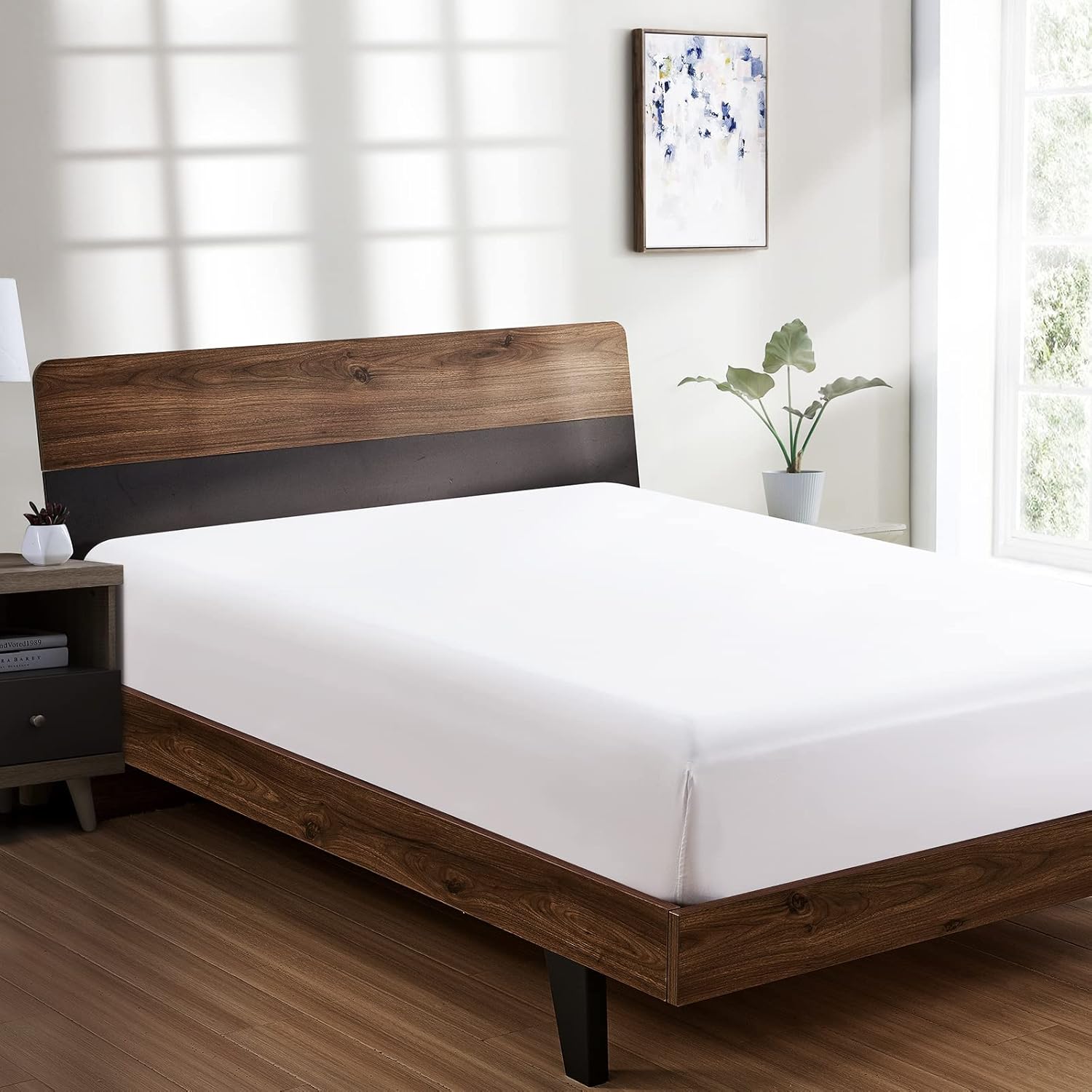 Twin Fitted Sheet - Hotel Qual - Fitted Sheet Deep recension och pris