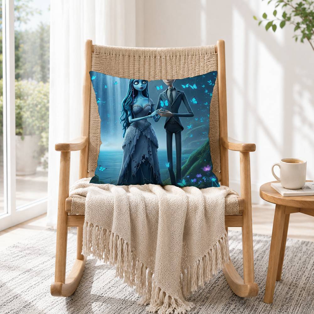 C-Cartoon Corpse Bride Square  - Home Textiles Inc recension och pris