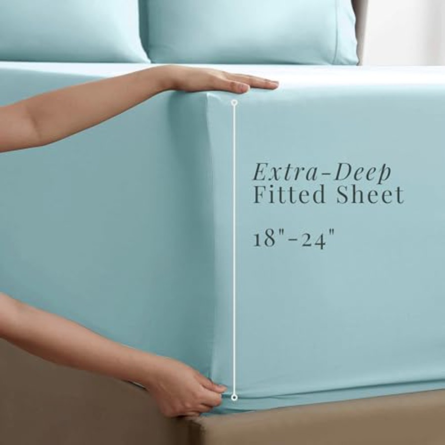 Extra Deep Pocket Sheets - Fit - Fitted Sheet Deep recension och pris