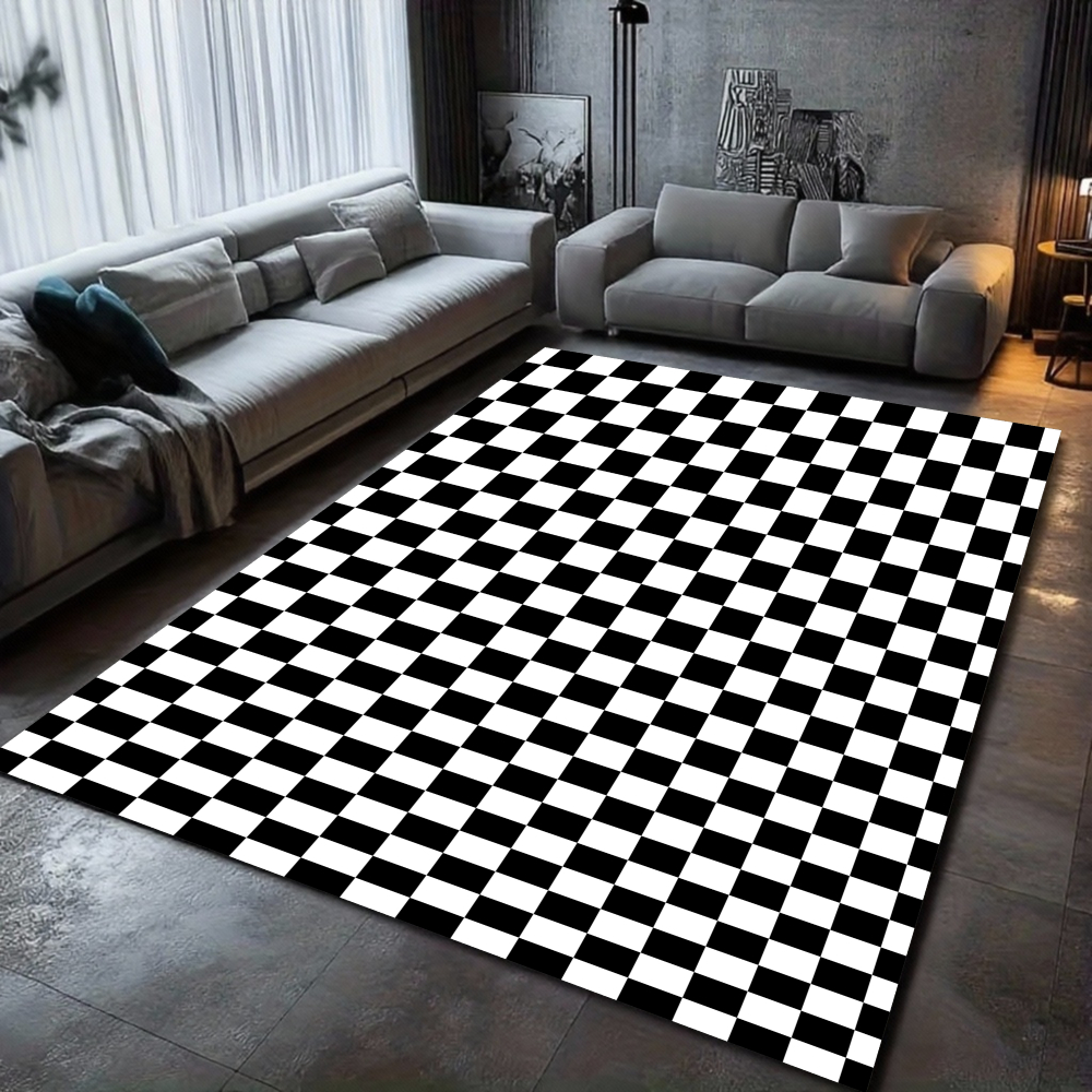 Checkerboard Pattern Carpet Va - Home Textiles Plaid recension och pris