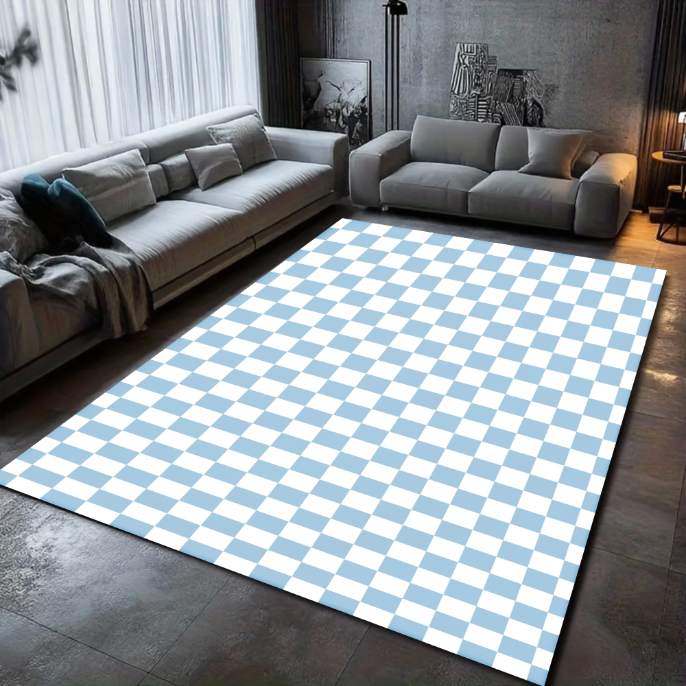 Checkerboard Pattern Carpet Va - Home Textiles Plaid recension och pris