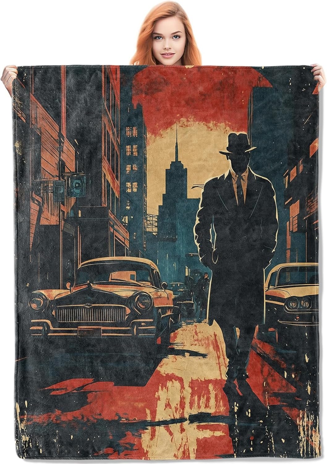 Noir Detective Blanket Gifts f - Home Textiles Usa recension och pris