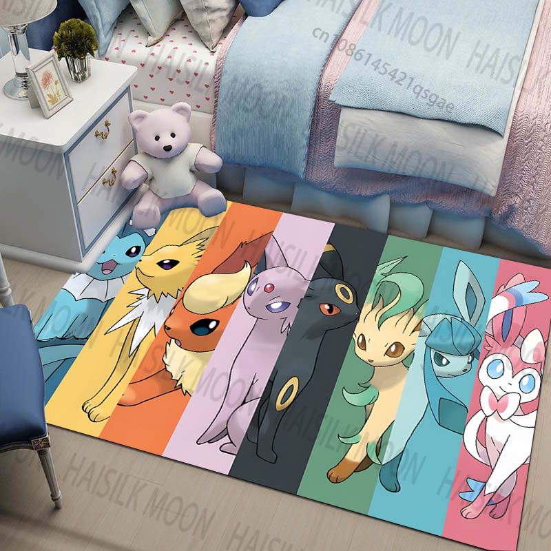 Multi-Sizes Pokemon All Eeveel - Home Textiles Plaid recension och pris