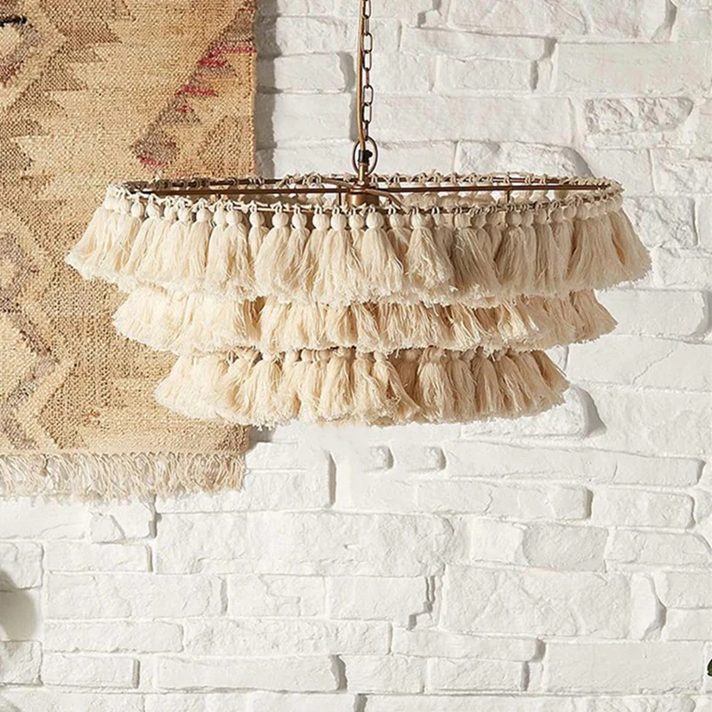 Modern Cotton Tassel Bohemian  - Home Art Textiles recension och pris