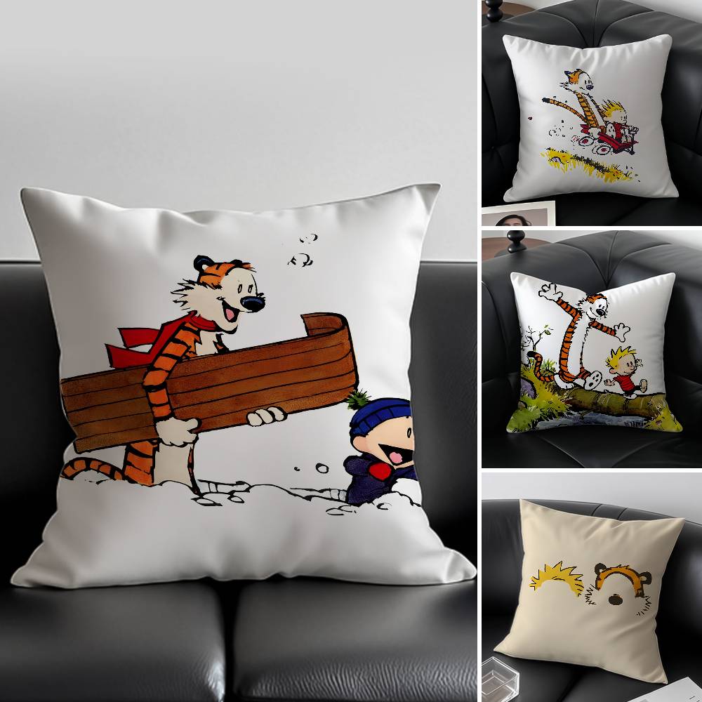 Cartoon C-Calvin and H-HobbesE - Home Textiles Inc recension och pris